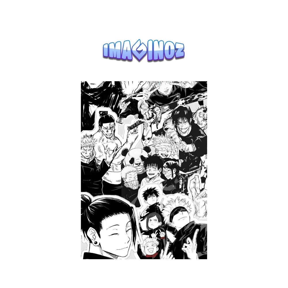 Jujutsu Kaisen Characters Manga Anime Poster A5