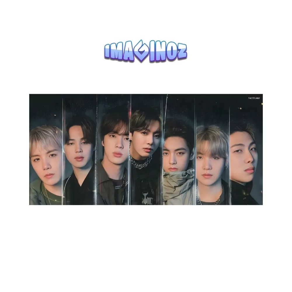 K-Pop Boy Group Portrait Aesthetic Poster