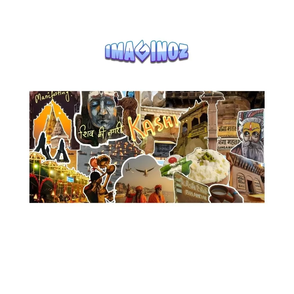 Kashi Varanasi Spiritual Collage Poster