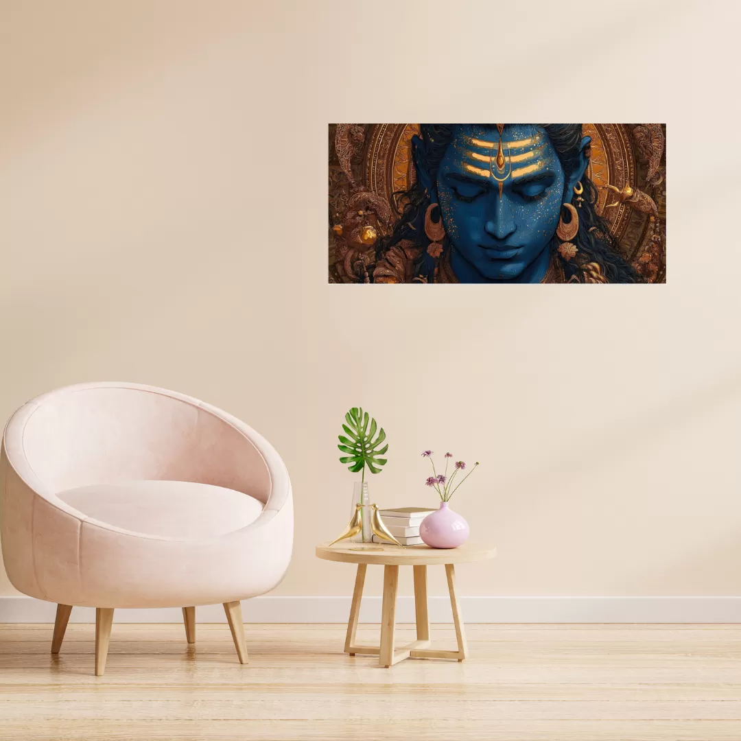 Lord Shiva Divine Art Poster (12×25 Inch) — 350 GSM Laminated | Imaginoz image 2