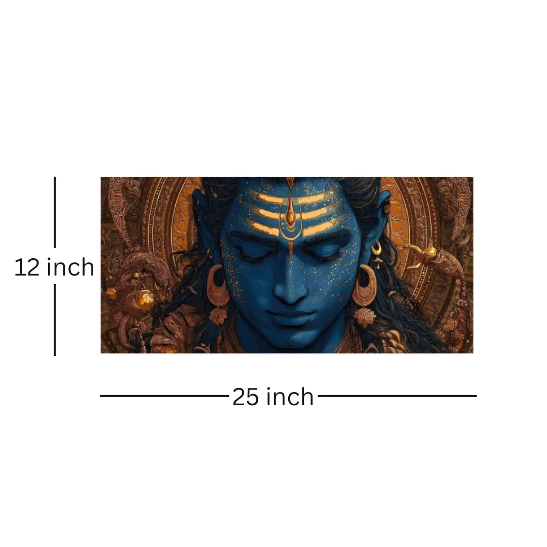 Lord Shiva Divine Art Poster (12×25 Inch) — 350 GSM Laminated | Imaginoz image 3