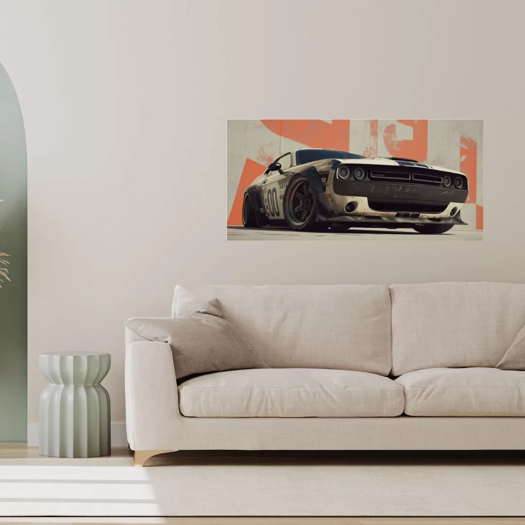 Muscle Car Street Build Poster (12×25 Inch) — 350 GSM Laminated | Imaginoz image 2