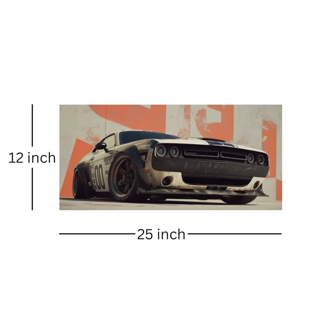 Muscle Car Street Build Poster (12×25 Inch) — 350 GSM Laminated | Imaginoz image 3