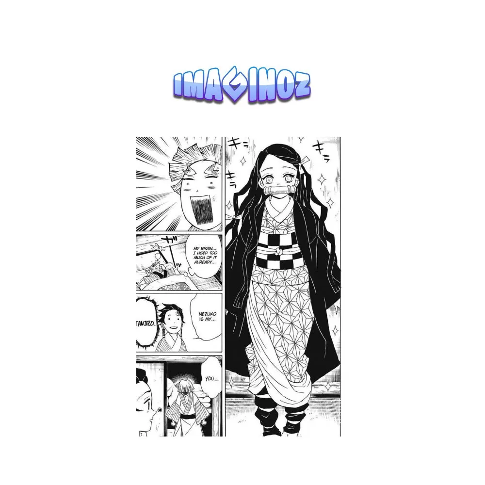 Nezuko Cute Manga Anime Poster A5