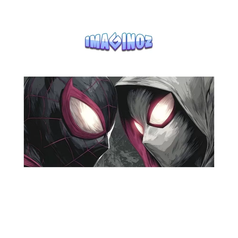 Spider Hero vs Anti Hero Comic Poster